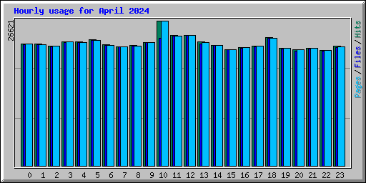 Hourly usage for April 2024