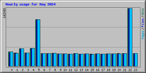 Hourly usage for May 2024